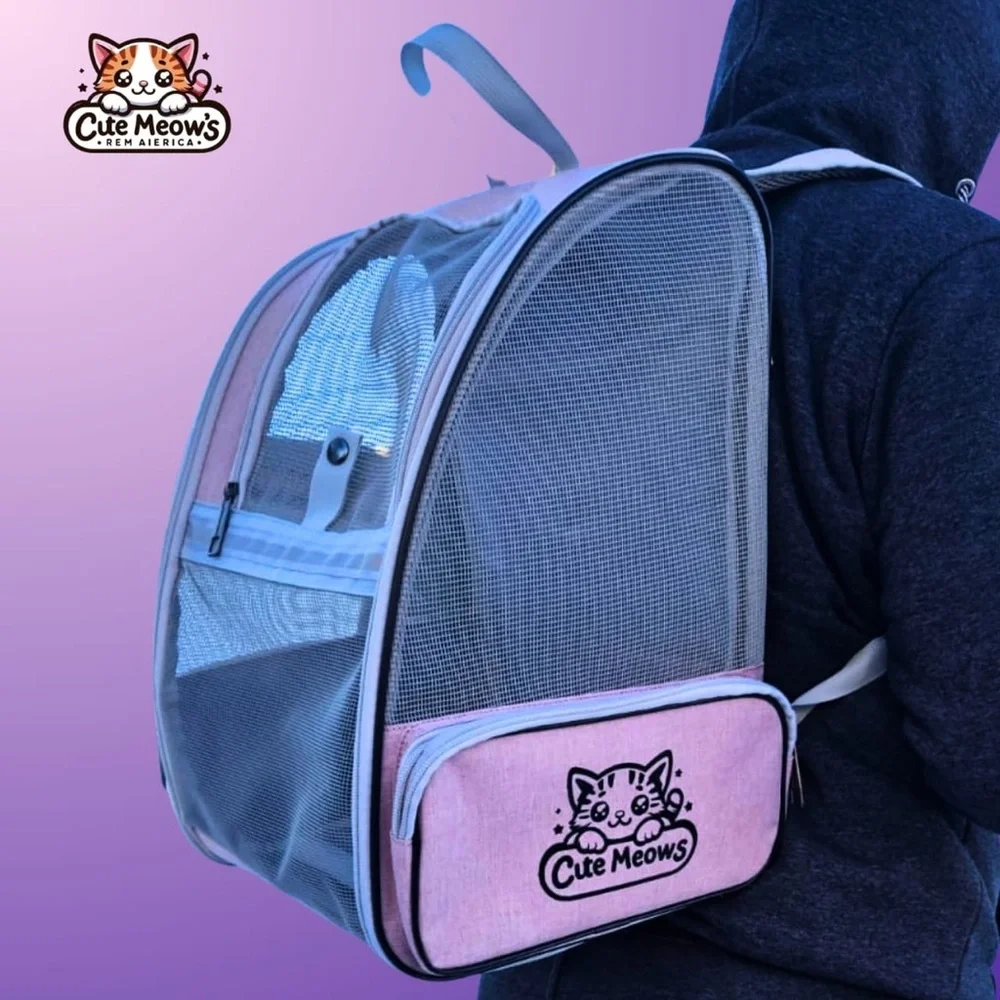 Pink Cat Backpack Carrier